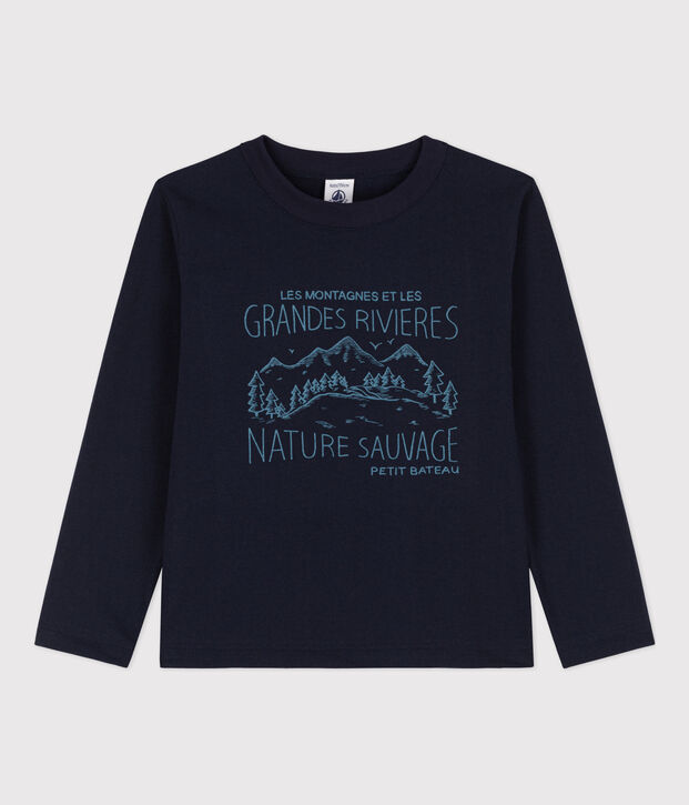 Lang&auml;rmeliges T-Shirt mit Printmotiv Kinder Jungen SMOKING