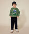 Kinder-Sweatshirt aus Molton für Jungen grün PALMERAIE