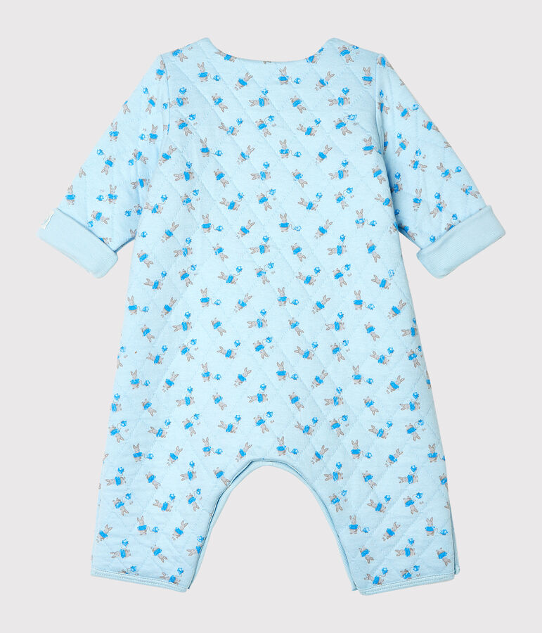 Langer Unisex-Baby-Overall aus Doppeljersey blau/vielfarbig