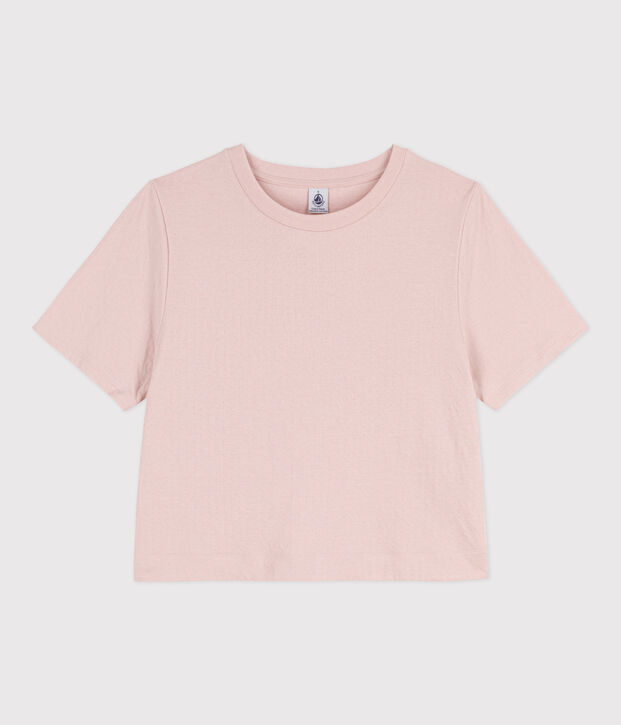 Damen-T-Shirt LE BOXY aus Baumwolle rosa