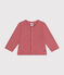 Baby-Cardigan aus Molton rosa ROSEWOOD