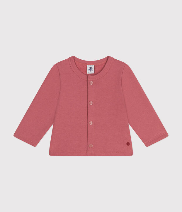 Baby-Cardigan aus Molton rosa