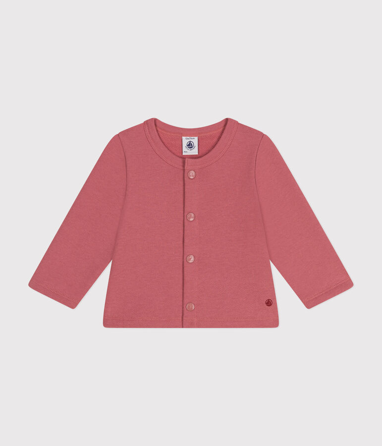 Baby-Cardigan aus Molton rosa