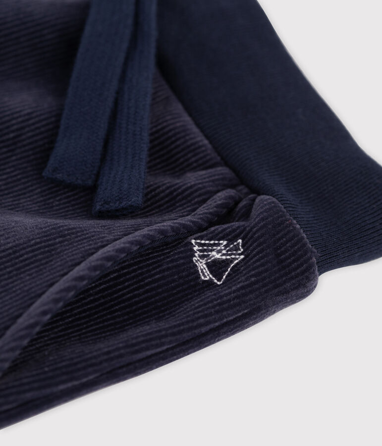 Hose aus Wirkware blau