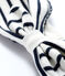 Baby-Haarband aus gestreiftem Rippstrick Mädchen weiss MARSHMALLOW/blau SMOKING
