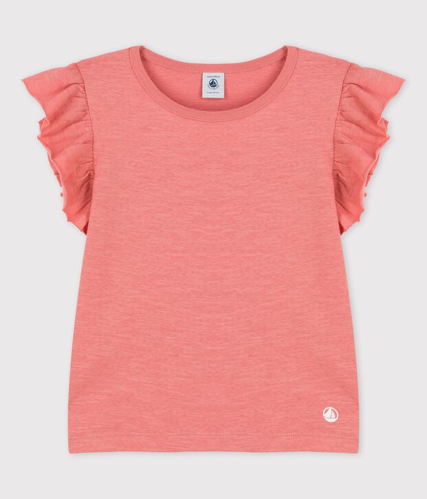 Kurz&auml;rmeliges T-Shirt aus Baumwolle f&uuml;r M&auml;dchen rosa