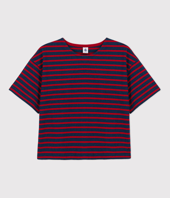 Kurzärmeliges Matrosenshirt aus Baumwolle für Damen. LITTORAL/ STOP