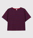 Kurzärmeliges Matrosenshirt aus Baumwolle für Damen.