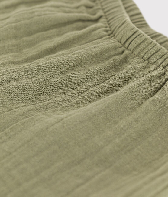 Baby-Hose aus Musselin grün MARECAGE