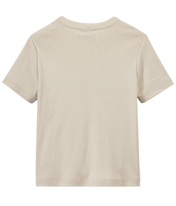 Jungen-T-Shirt mit Motiv weiss Feta