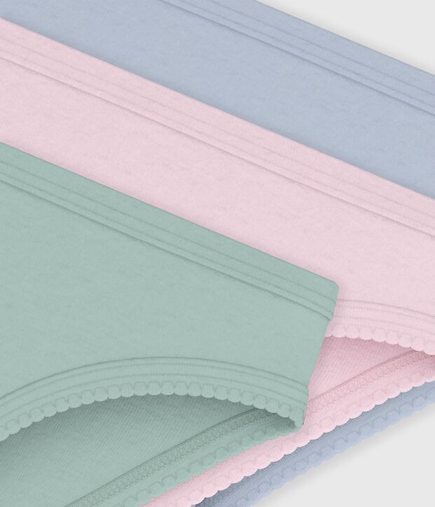 Set Kinder-Slips aus einfarbiger Baumwolle vielfarbig