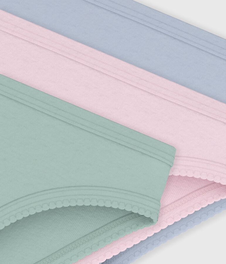 Set Kinder-Slips aus einfarbiger Baumwolle vielfarbig