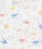 Langer Baby-Overall aus Bio-Doppeljersey mit print weiss MARSHMALLOW/weiss MULTICO