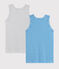 Set mit 2 Tanktops mit Ringelmuster für kleine Jungen variante 1