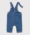 Langbeinige Baby-Latzhose aus Jeansstoff blau