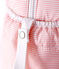 Baby-wickeltasche mit ringelstreifen unisex rosa ROSAKO/weiss MARSHMALLOW
