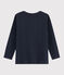 Kinder-T-Shirt mit Siebdruck für Jungen blau SMOKING