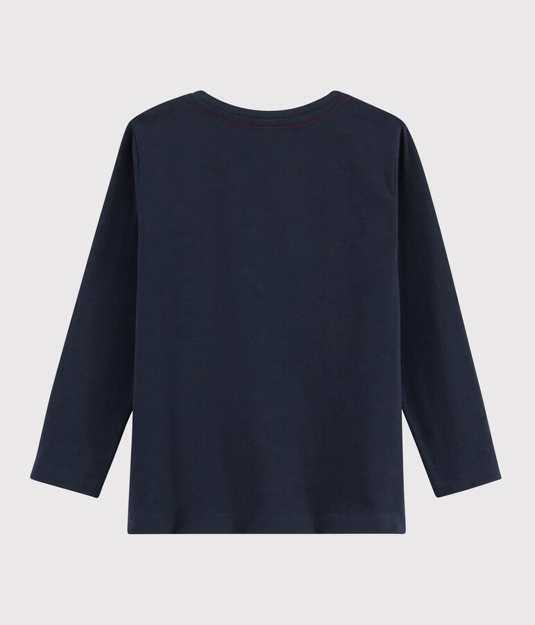 Kinder-T-Shirt mit Siebdruck f&uuml;r Jungen blau