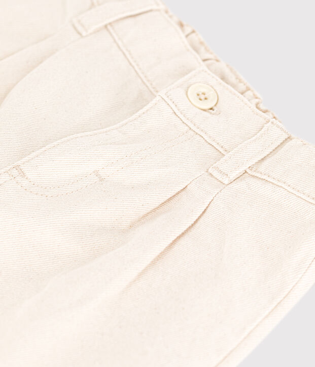 Baby-Hose aus Denim beige