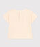 Kurzärmeliges Baby-T-Shirt aus leichtem Jersey naturfarben AVALANCHE