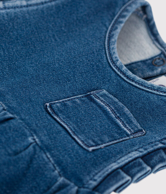 Babykleid aus umweltverträglichem Denim blau BLEU DELAVE