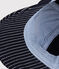 Baby-Schirmmütze mit Applikation aus Bouclé Jungen blau SMOKING/weiss MARSHMALLOW