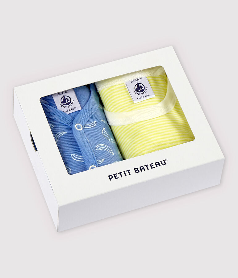 2er-Set Baby-Overall aus Baumwolle vielfarbig