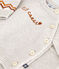 2-teiliges Baby-Set aus Wollstrick mit "P'tit  Cœur"-Motiv beige MONTELIMAR/weiss MULTICO