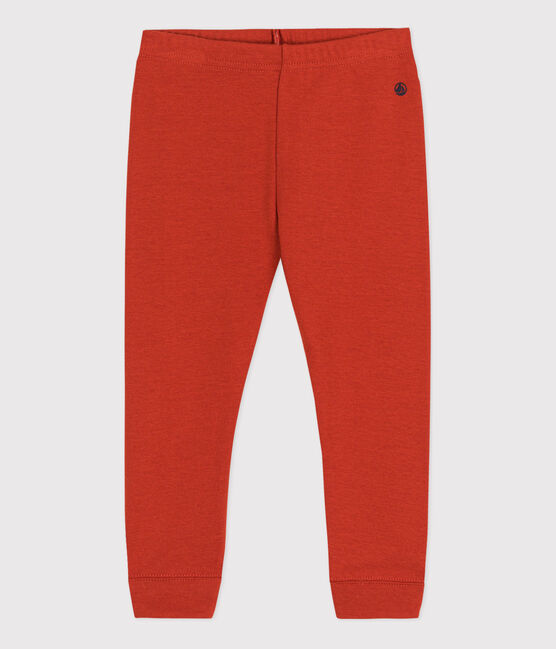 Einfarbige Baby-Leggings aus Baumwolle rot HARISSA