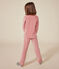 Kinder-Pyjama aus einfarbigem Nicki rosa ROSEWOOD