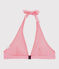 Bikini-Oberteil Damen rosa FLUO ROSE