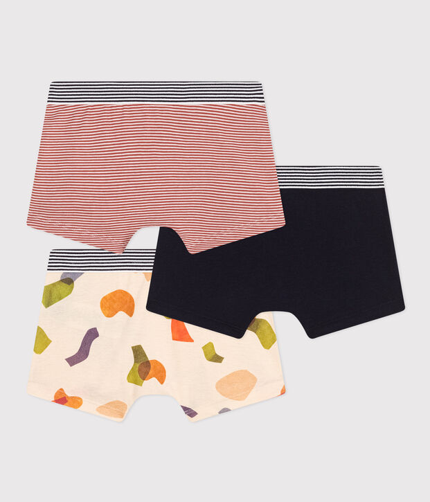3er-Set-Kinder-Boxershorts aus Baumwolle vielfarbig
