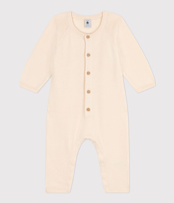 Langer Baby-Overall aus Strick naturfarben AVALANCHE