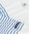 Langärmeliges Damen-T-Shirt "Marinière" aus Baumwolle weiss MARSHMALLOW/blau ALASKA