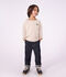 Lang&auml;rmeliges Kinder-T-Shirt mit Streifen beige/naturfarben/beige