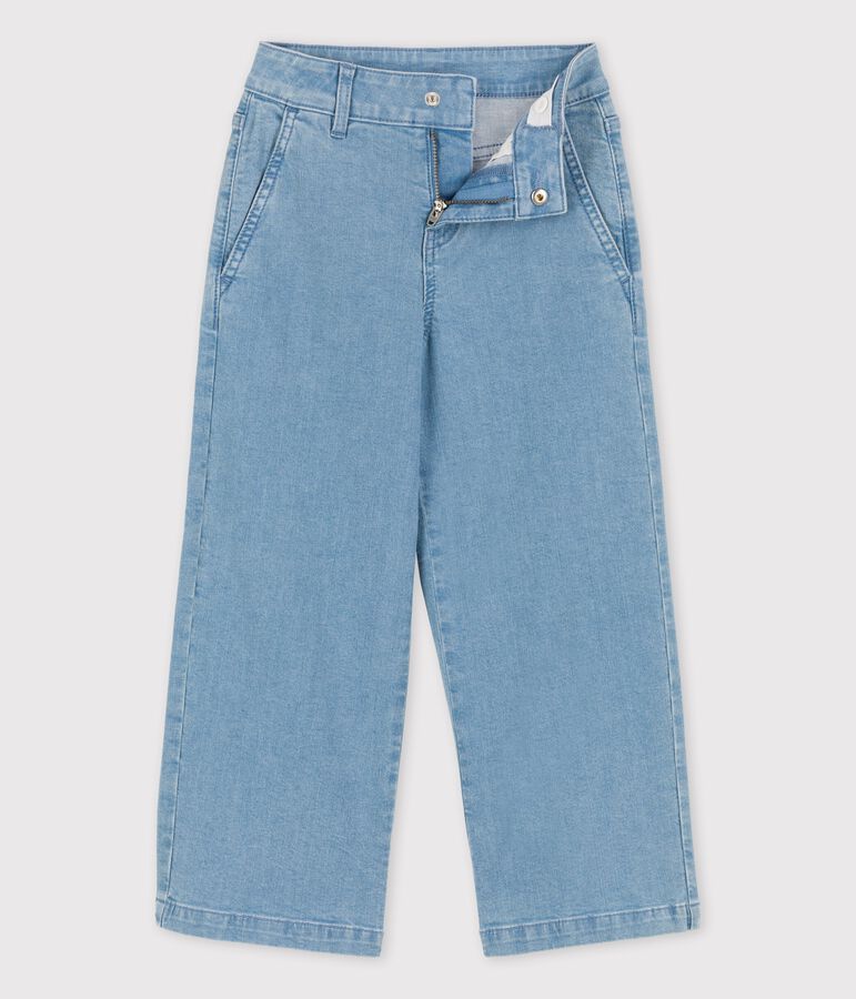 Schlaghose aus hellem Denim f&uuml;r M&auml;dchen blau
