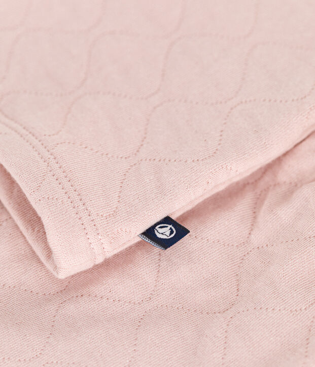 2-teiliges Baby-Set aus gestepptem Doppeljersey rosa