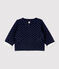 Baby-Cardigan aus gesteppter Bio-Baumwolle mit Sternenmotiven blau SMOKING