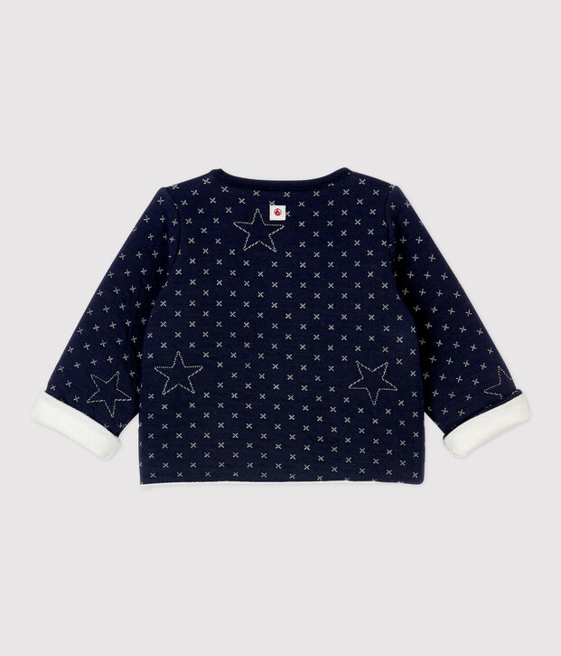Baby-Cardigan aus gesteppter Bio-Baumwolle mit Sternenmotiven SMOKING