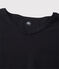 Kurzärmliges T-Shirt mit V-Ausschnitt schwarz NOIR