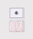 Baby-Geschenkset Kleid und Kuscheltier aus Baumwolle mit Blumenmuster