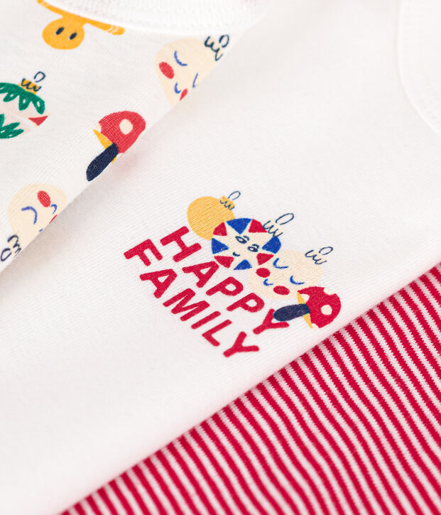 3er-Set lang&auml;rmelige Bodys aus Baumwolle mit Weihnachts-Motiv f&uuml;r Babys. vielfarbig