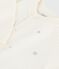 Baby-Cardigan aus Woll- und Baumwollstrick mit bestickten Sternen weiss MARSHMALLOW/grau ARGENT