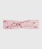 Baby-Stirnband aus Popeline mit Blumenmuster rosa JOLI/weiss MULTICO