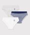 Lot de 3 slips en coton vielfarbig