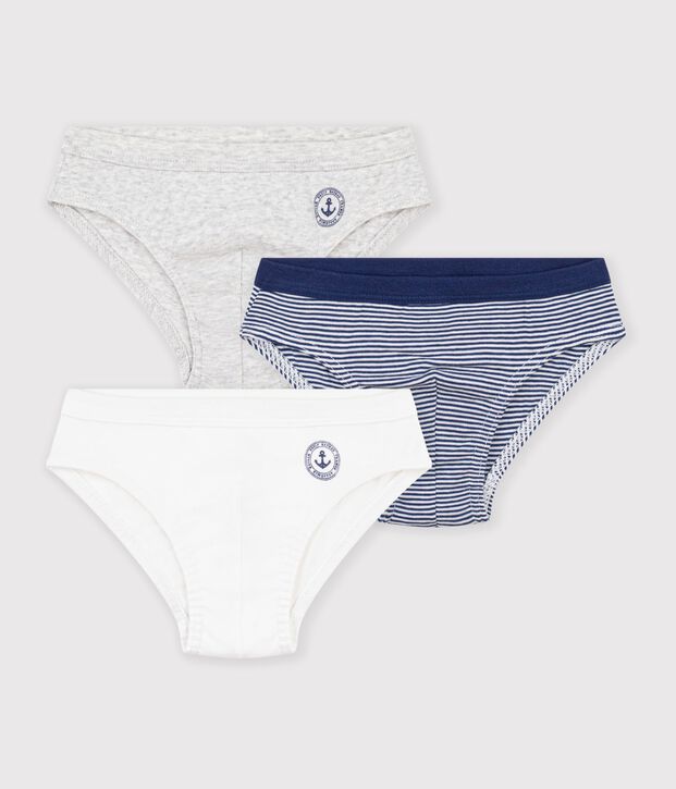 Lot de 3 slips en coton vielfarbig