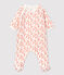 Baby-Strampler aus Bio-Baumwolle weiss MARSHMALLOW/ PAPAYE