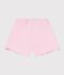 Kinder-Shorts aus einfarbiger Baumwolle rosa