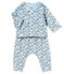 3-teiliges Baby-Set aus Rippstrick für Jungen weiss MARSHMALLOW/weiss MULTICO