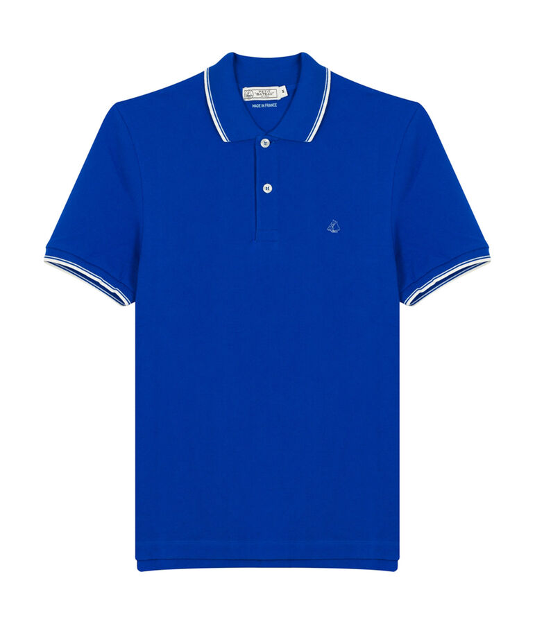 Kurz&auml;rmeliges poloshirt herren blau